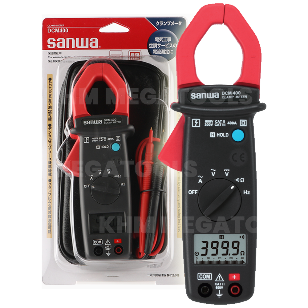 Sanwa DCM400 Digital Clamp Meter / Tester AC | Sanwa by KHM Megatools Corp. Main image