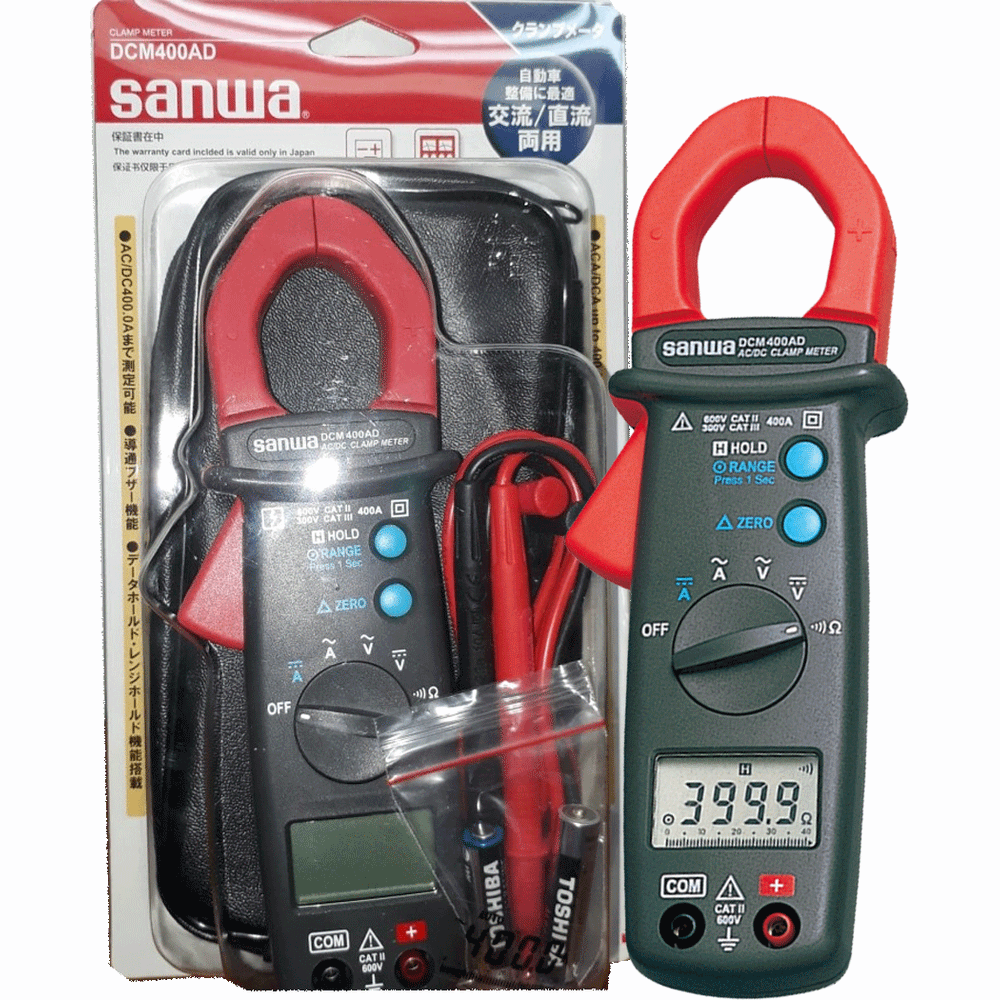 Sanwa DCM400AD Digital Clamp Meter / Tester [DC/AC] | Sanwa by KHM Megatools Corp. Main image