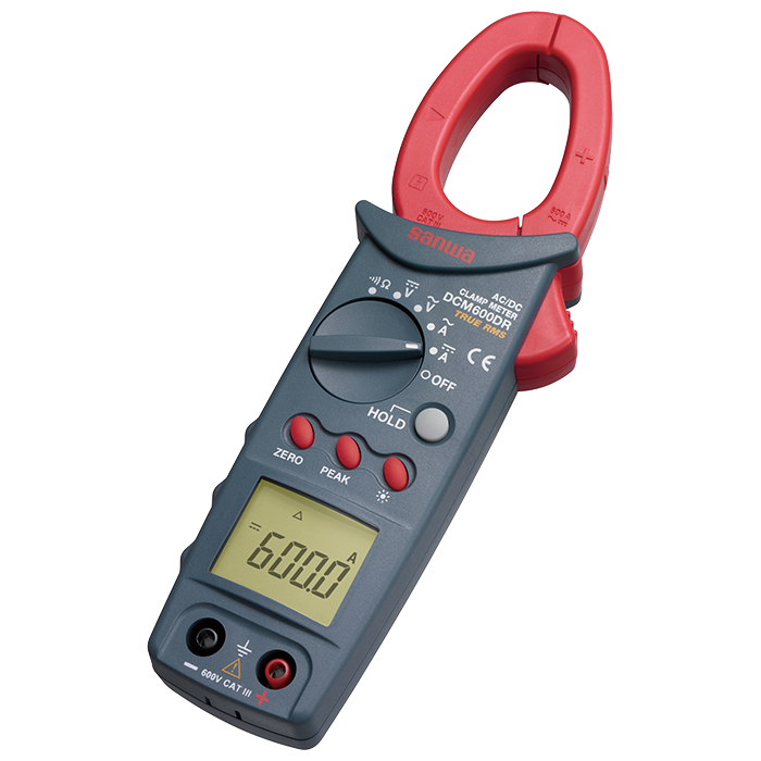 Sanwa DCM600DR Digital Clamp Meter / Tester [AC/DC 600A] True RMS