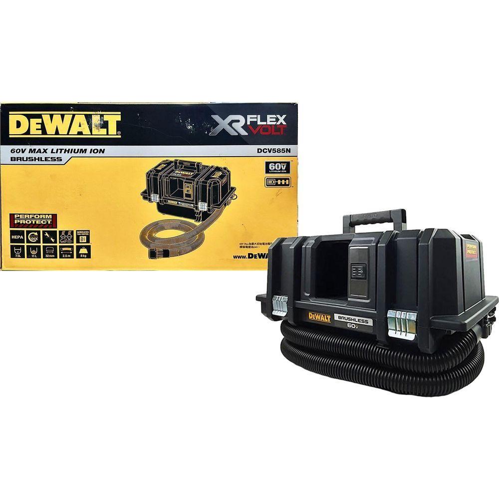 Dewalt DCV585N 60V Flexvolt Cordless Vacuum (Wet & Dry) / Dust Extractor 11L (Bare) - KHM Megatools Corp. Main image
