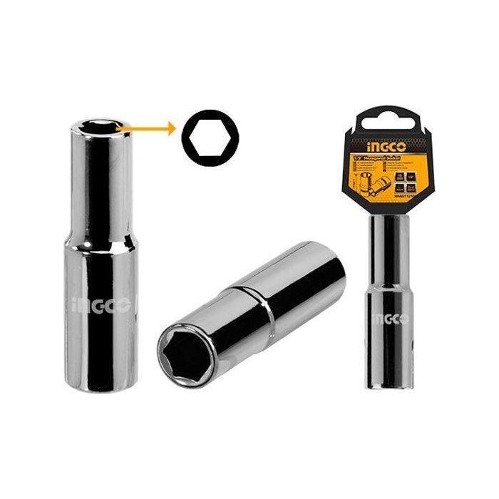 Ingco 1/2" Drive Deep Socket Wrench 6pts Hexagonal - KHM Megatools Corp. Main image