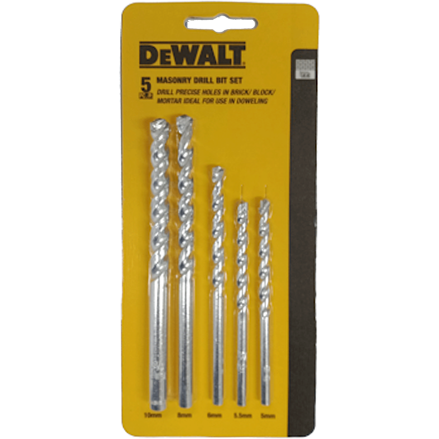 Dewalt N028613 Masonry Drill Bit Set 5Pcs