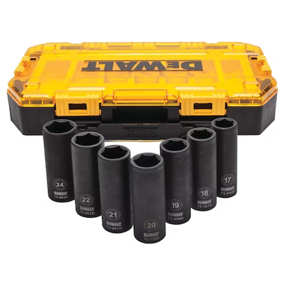 Dewalt DWMT74737 Deep Socket 1/2 Drive Set 7Pcs | Dewalt by KHM Megatools Corp. Main image