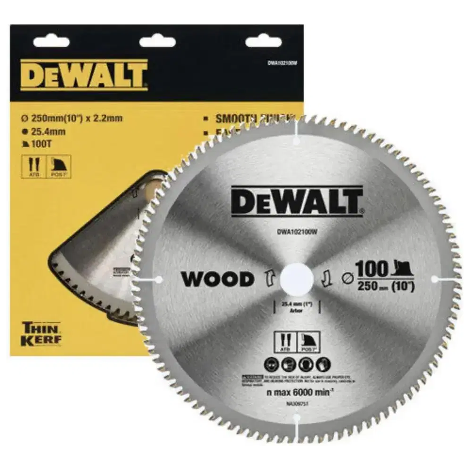 Dewalt DWA102100W Circular Saw Blade 10" x 100T (Wood) | Dewalt by KHM Megatools Corp. Main image
