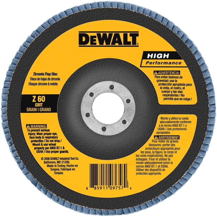 Dewalt DW8302 Flap Disc 4" Grit 60 - KHM Megatools Corp. Main image