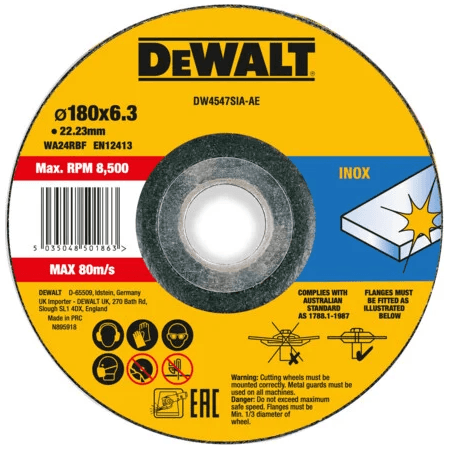 Dewalt DW4547SIA Grinding Disc 7" for Stainless Steel - KHM Megatools Corp. Main image
