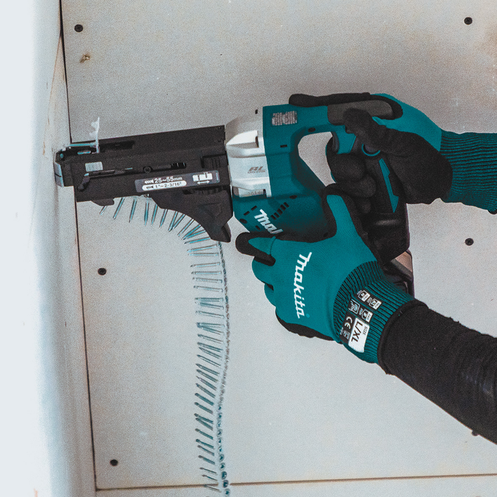 Makita DFR453Z LXT Cordless Brushless Collated Screwdriver 18V 41MM (1-5/8") Auto Feed Screwdriver with Silent Clutch Secondary image