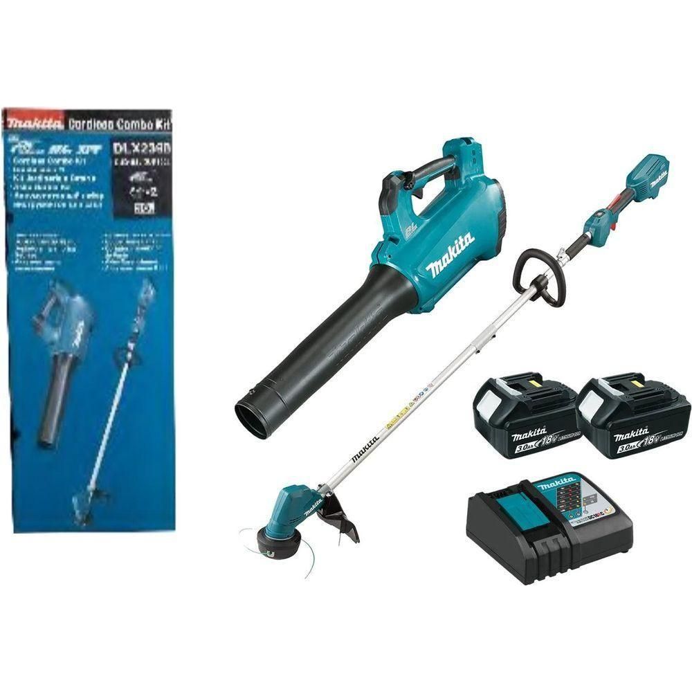 Makita DLX2398 18V Cordless Grass Trimmer + Leaf Blower Combo Kit Set [DUR192L + DUB184] - KHM Megatools Corp. Main image
