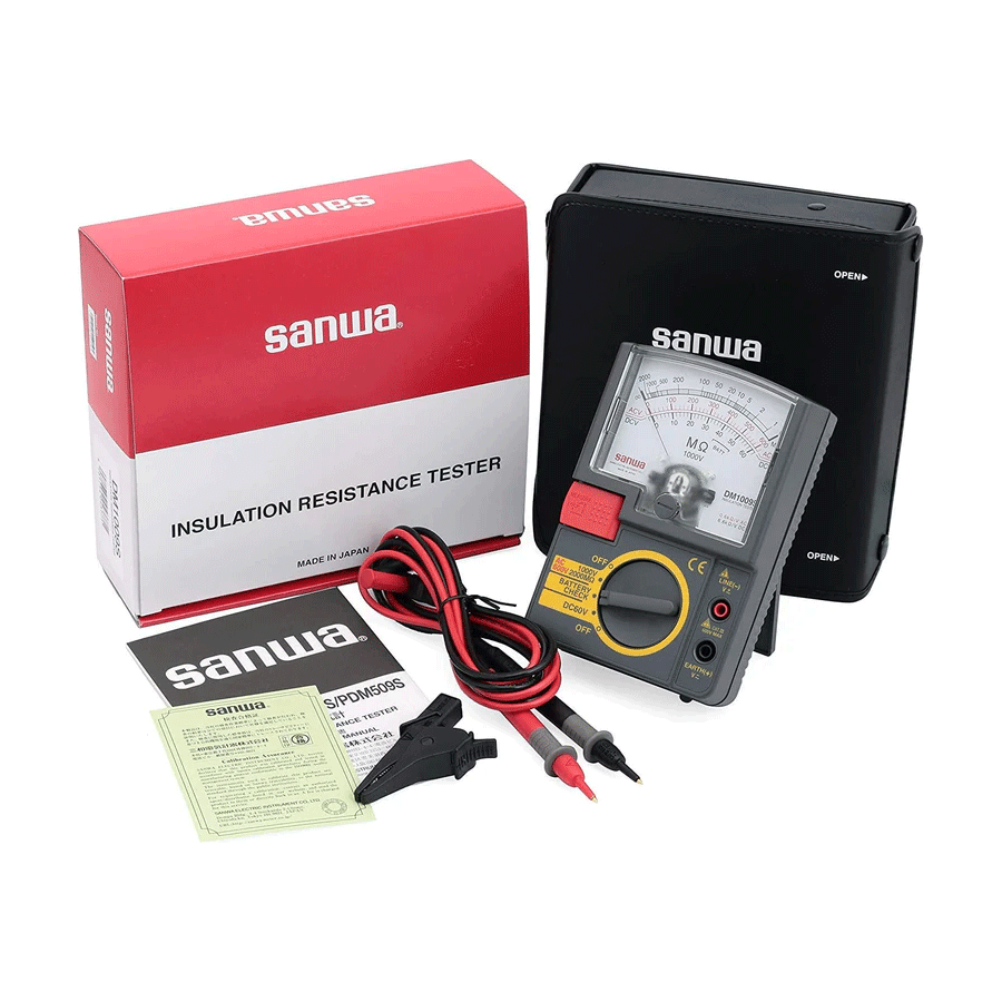 Sanwa DM1009s Analog Insulation Resistance Tester 1000V/2000MΩ | Sanwa by KHM Megatools Corp. Main image