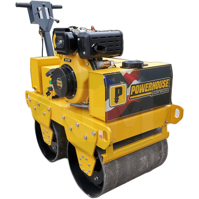 Powerhouse PHRRDD600KG-DSL 12HP Road Roller / Walk Behind Compactor 600kgs (Double Drum) - KHM Megatools Corp. Main image