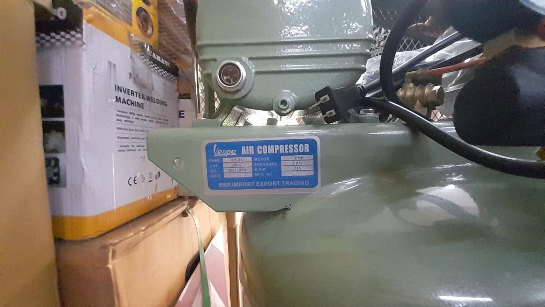 Vespa 2HP Vertical Type Belt Driven Air Compressor 88L Secondary image