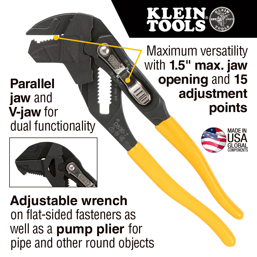 Klein D53002KIT Plier Wrench Set 2pcs