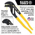 Klein D53002KIT Plier Wrench Set 2pcs