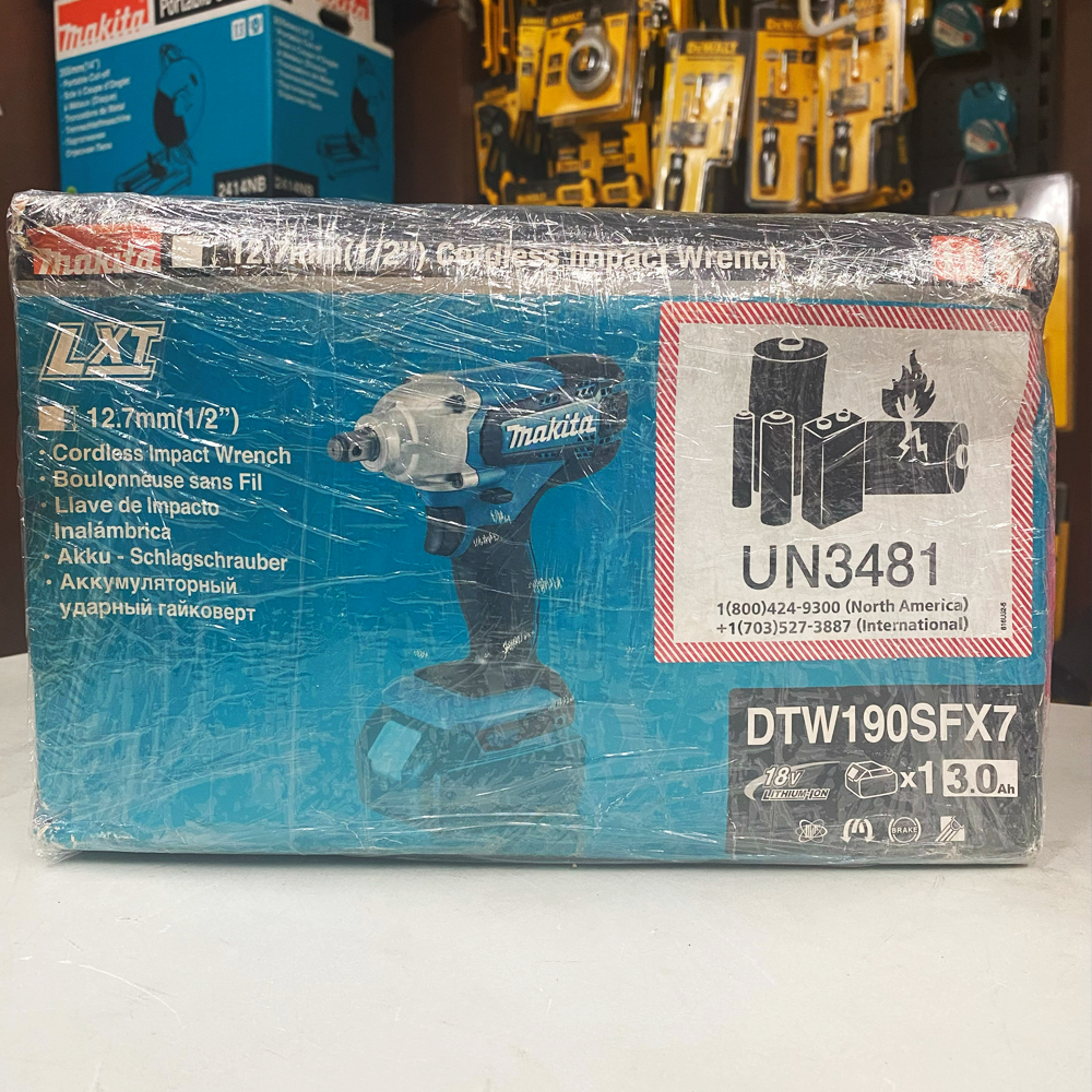 Makita DTW190SFX7 18V Cordless Impact Wrench (LXT-Series) (Damaged Box) | Discounts by KHM Megatools Corp. Main image