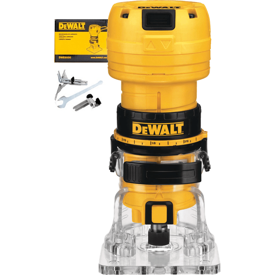 Dewalt DWE6000 Palm Router / Laminate Trimmer 1/4" 390W - KHM Megatools Corp. Main image