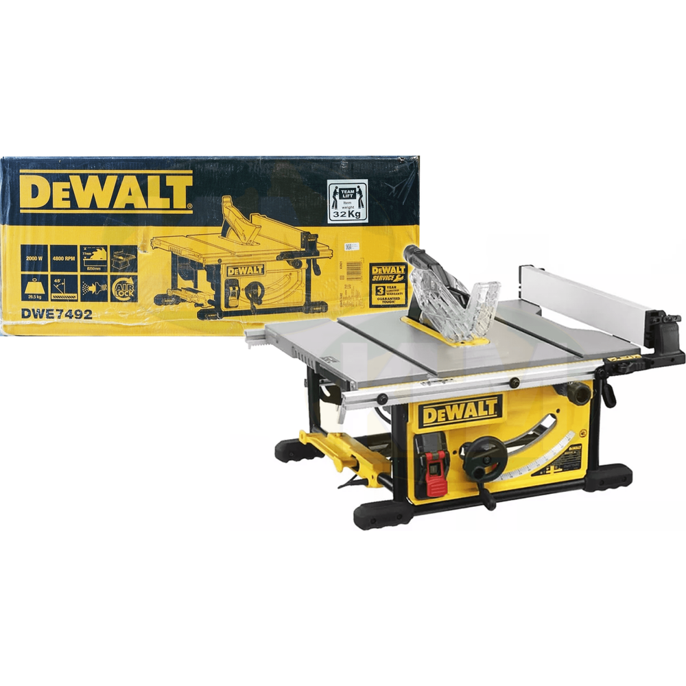 Dewalt DWE7492 Jobsite Table Saw 10" 2000W - KHM Megatools Corp. Main image
