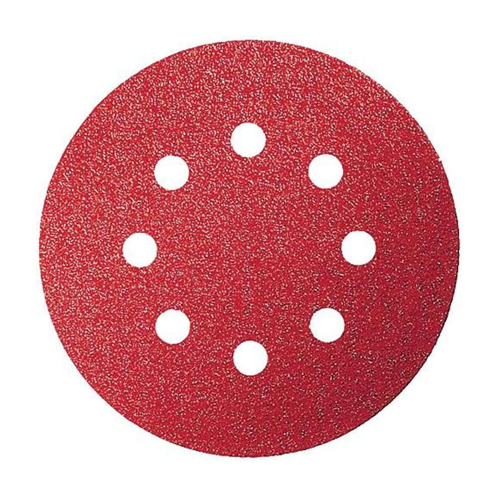 Bosch E466 Velcro Sanding Disc 5" Pre-Holed 5Pcs (8 Holes) | Bosch by KHM Megatools Corp. Main image