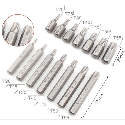 TBS-11026 40 pcs. Hexagonal Screw Bit Set (Long & Short with Socket) | Generic by KHM Megatools Corp.