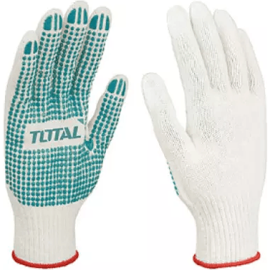 Total TSP11102 Knitted & PVC Dots Cotton Gloves Secondary image