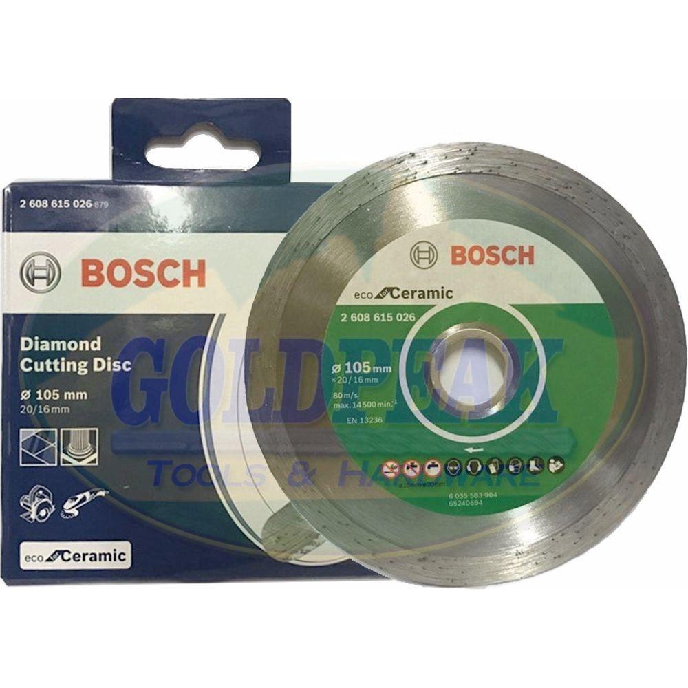 Bosch Diamond Cut off Wheel 4" for Ceramic Tiles (ECO) - Goldpeak Tools PH Bosch Main image