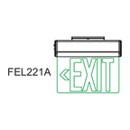 Firefly Single-Faced Exit Light with Wall/Ceiling Mount Option 3.6V 350mAh Ni-CD Battery | Firefly by KHM Megatools Corp.