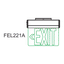 Firefly Single-Faced Exit Light with Wall/Ceiling Mount Option 3.6V 350mAh Ni-CD Battery | Firefly by KHM Megatools Corp.