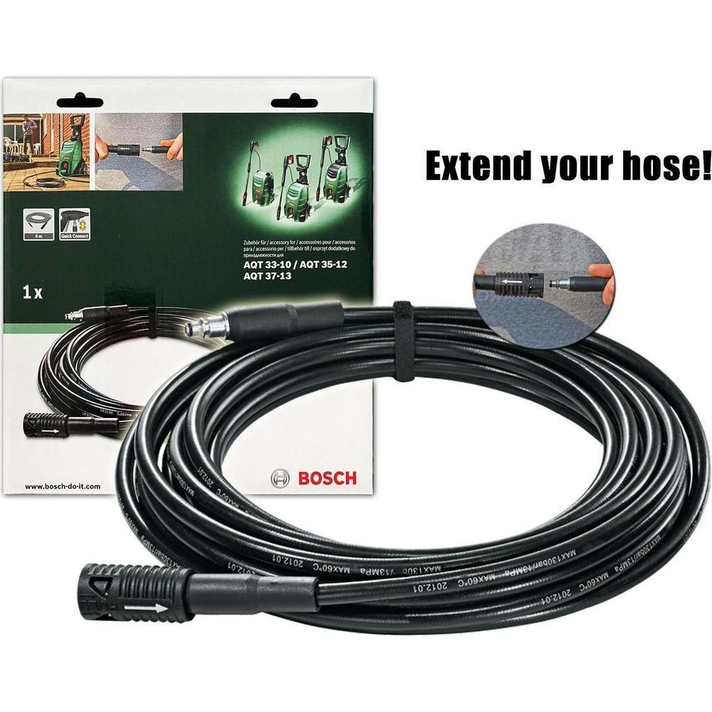 Bosch 6m Extension Pressure Hose for AQT Pressure Washers | Bosch by KHM Megatools Corp. Main image