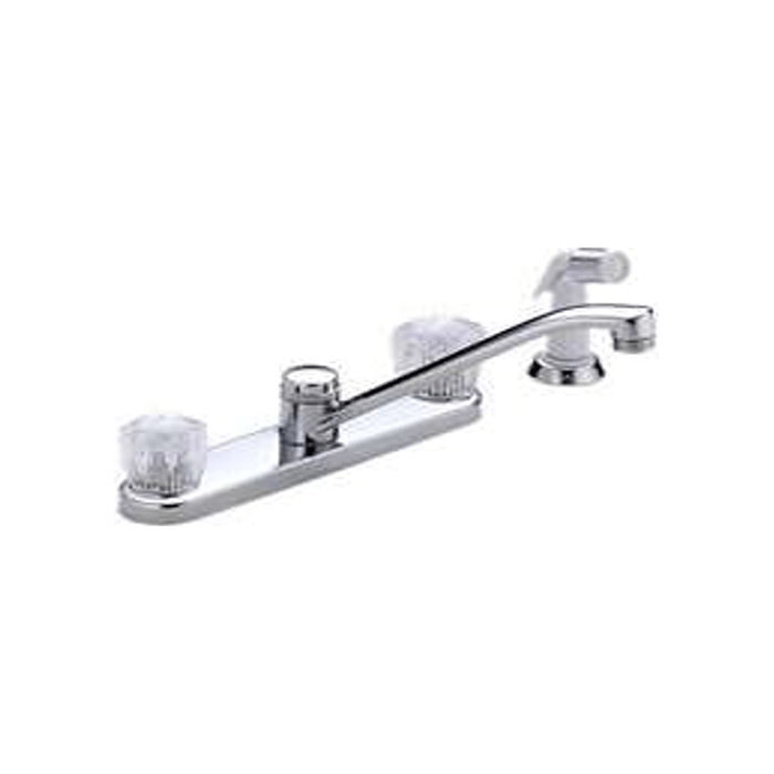 Delta Two Handle Kitchen Faucet Acrylic Knob