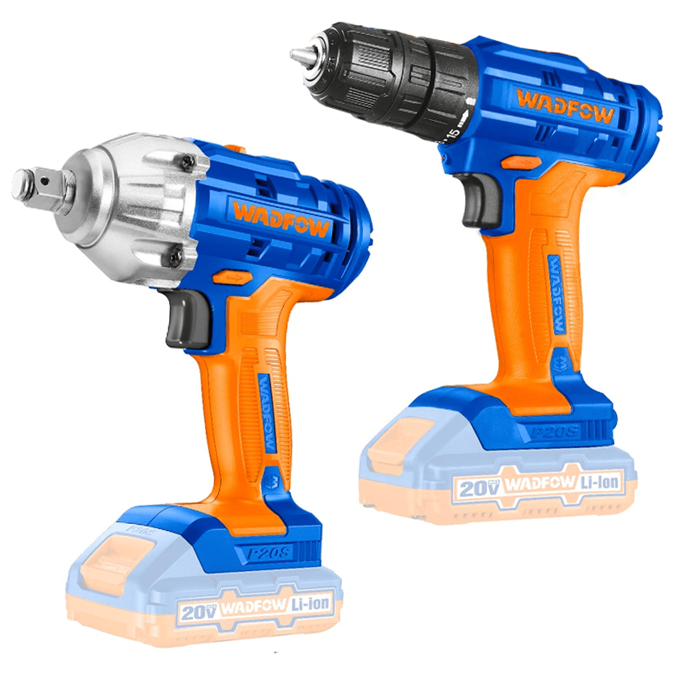 Wadfow WCK2017 Li-Ion Cordless 20V 2Pcs Combo Kit - KHM Megatools Corp. Main image