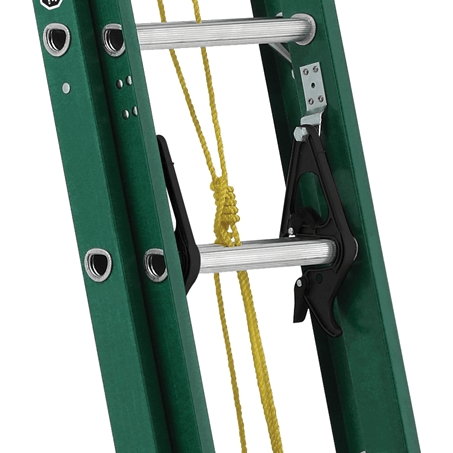Louisville FE0600 Fiberglass Extension Ladder [GREEN] (225 lbs) Secondary image