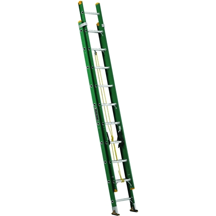 Louisville FE0600 Fiberglass Extension Ladder [GREEN] (225 lbs) - KHM Megatools Corp. Main image