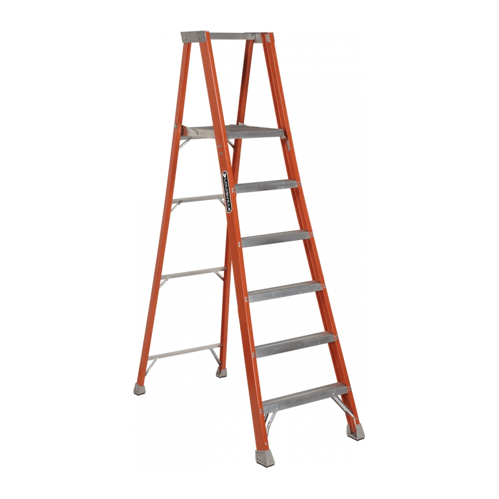 Louisville FP1500 Fiberglass Platform Type Step Ladder / A-Type Ladder (300 lbs) - KHM Megatools Corp. Main image