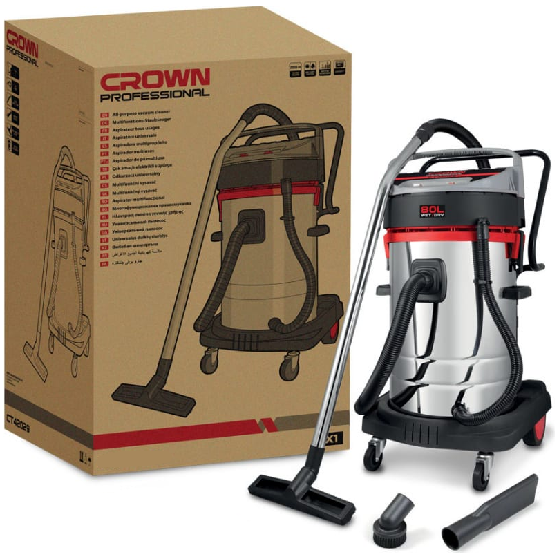 Crown CT42030 Vacuum Cleaner 3000W 80L | Crown by KHM Megatools Corp.