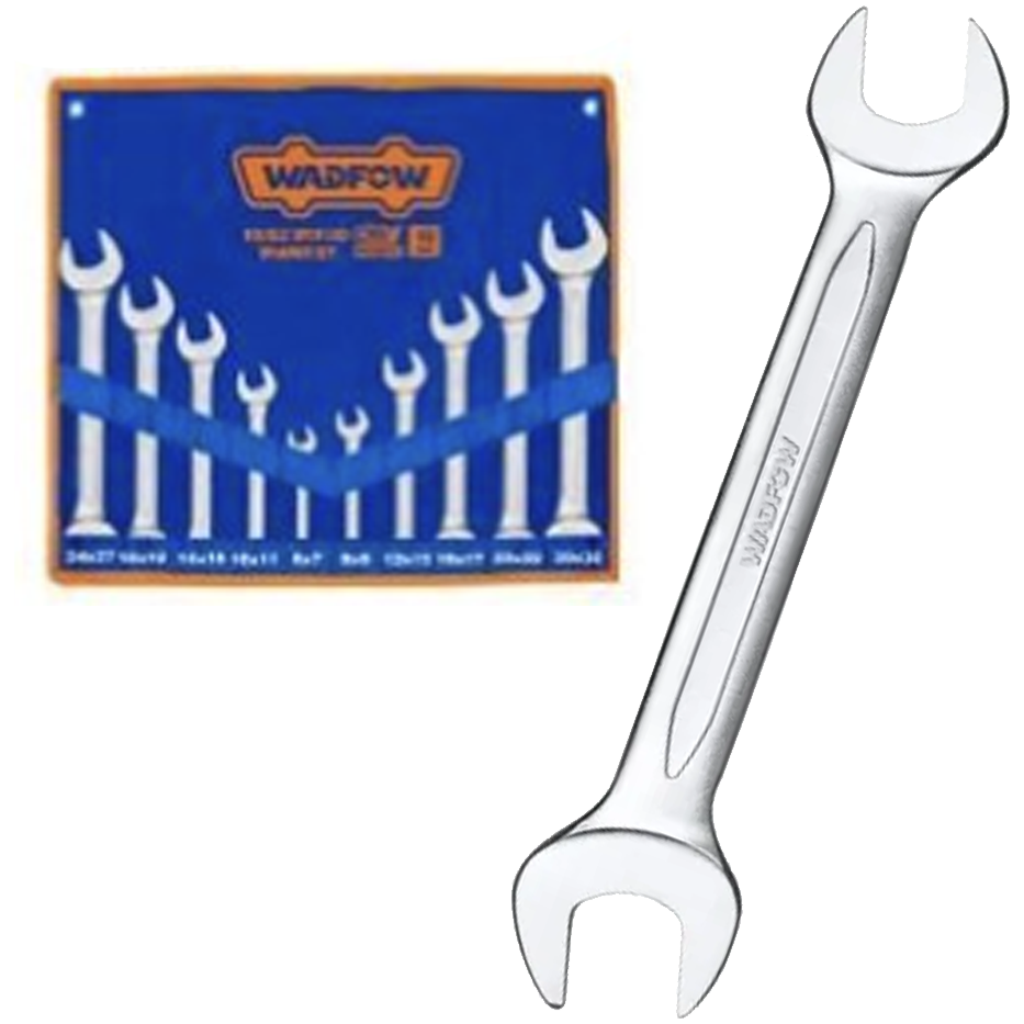 Wadfow WDS2M10 Double Open End Spanner Set 10Pcs – ToolsSavvy.ph