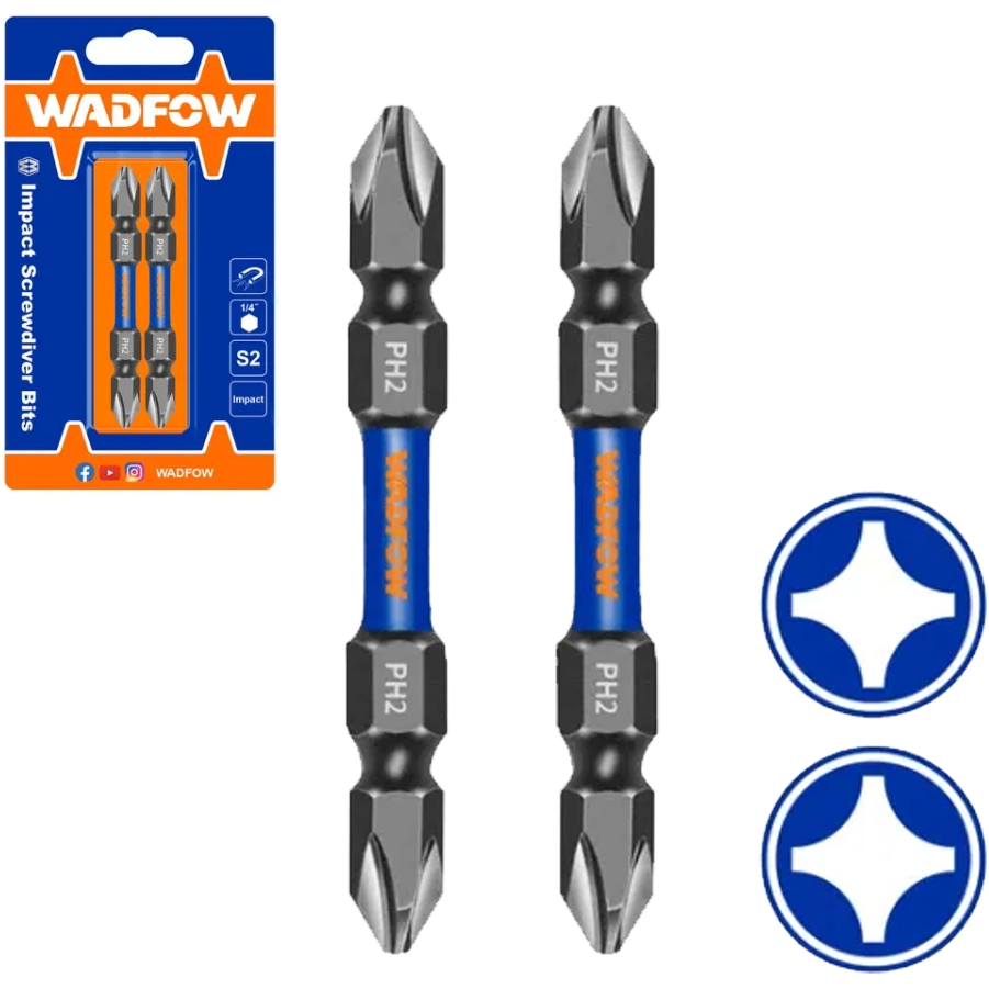 Wadfow WSV3K62 Impact Screwdriver Bit PH2 65MM | Wadfow by KHM Megatools Corp.