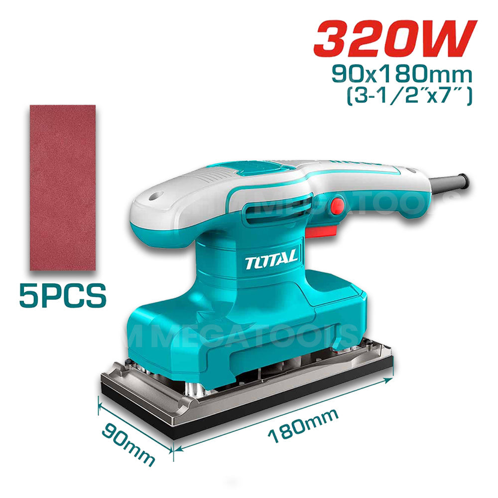 Total TF1301836 Finishing Sander 320W - ToolsSavvy.ph