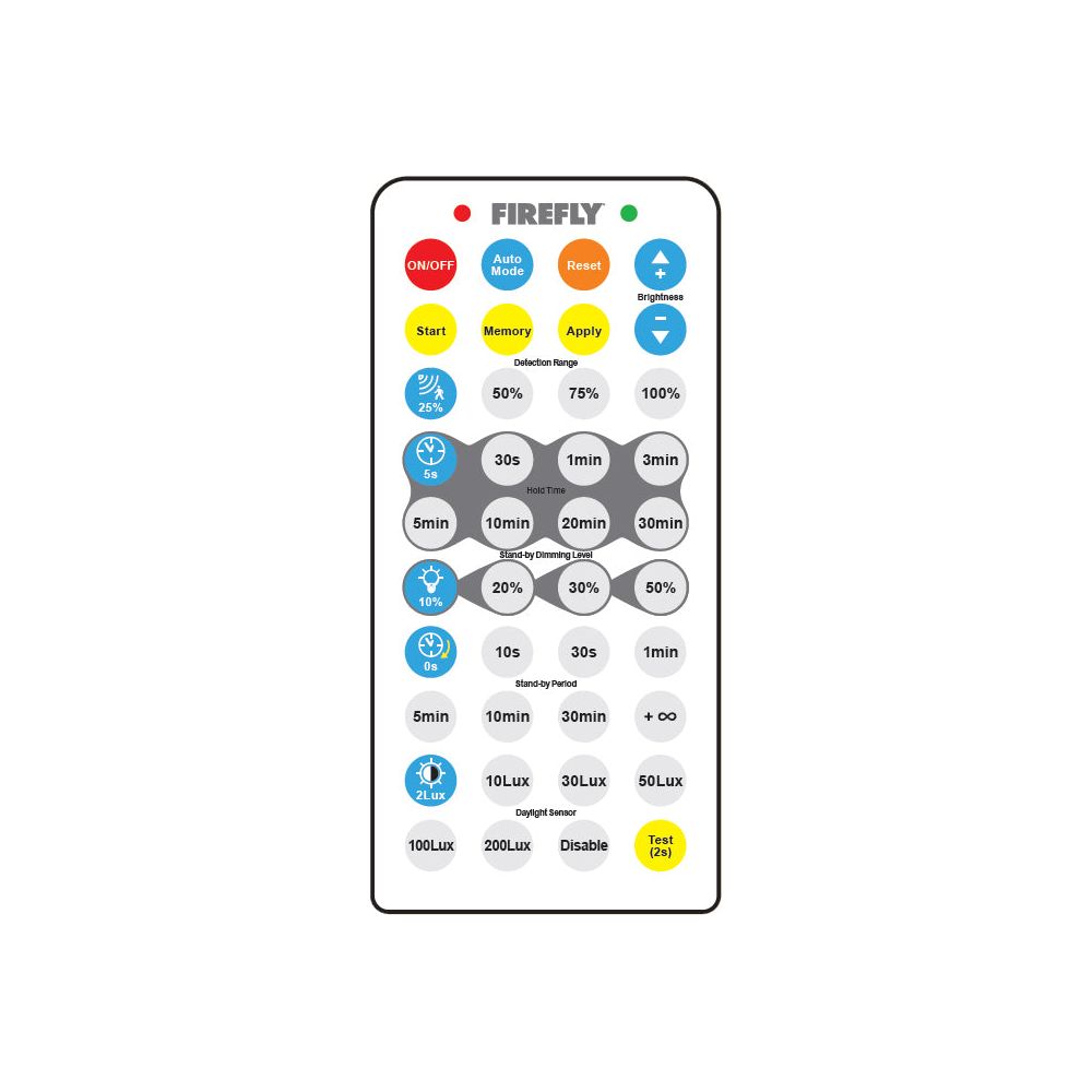 Firefly FHB85RC Remote Controller for LED High Bay with Motion Sensor ...