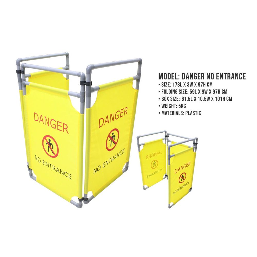 First Folding Fabric Barrier (Danger No Entrance) | First Traffic & Safety by KHM Megatools Corp. Main image