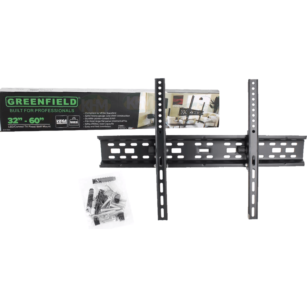 Greenfield MCR-T03 Fixed TV Wall Mount Bracket 32"-60" - KHM Megatools Corp. Main image
