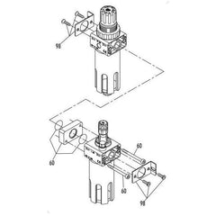 GAV FRL180 Air Filter - Reducer - Lubricator with Gauge - KHM Megatools Corp.