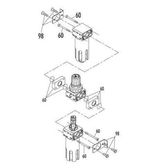 GAV G-FRL180 Air Filter - Reducer - Lubricator with Gauge - KHM Megatools Corp.