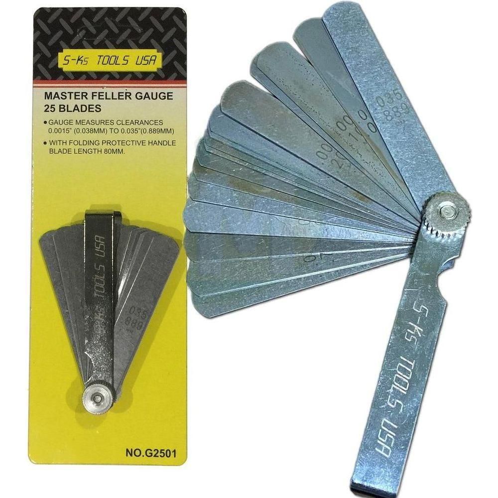 S-Ks 62501 Master Feeler Gauge 25 blades Inches - KHM Megatools Corp. Main image
