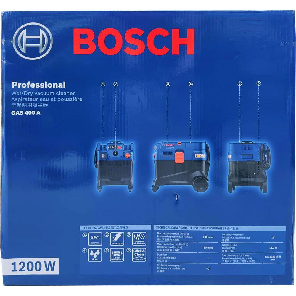 Bosch GAS 400 All Purpose Extractor / Wet & Dry Vacuum 1200W Secondary image
