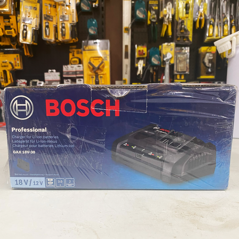 Bosch GAX 18V-30 Multi Battery Charger for Cordless (18V & 12V) (Open Seal) | Discounts by KHM Megatools Corp. Main image