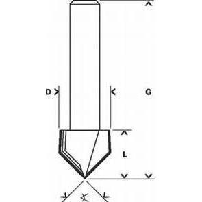 Bosch V-Groove Router Bit Secondary image