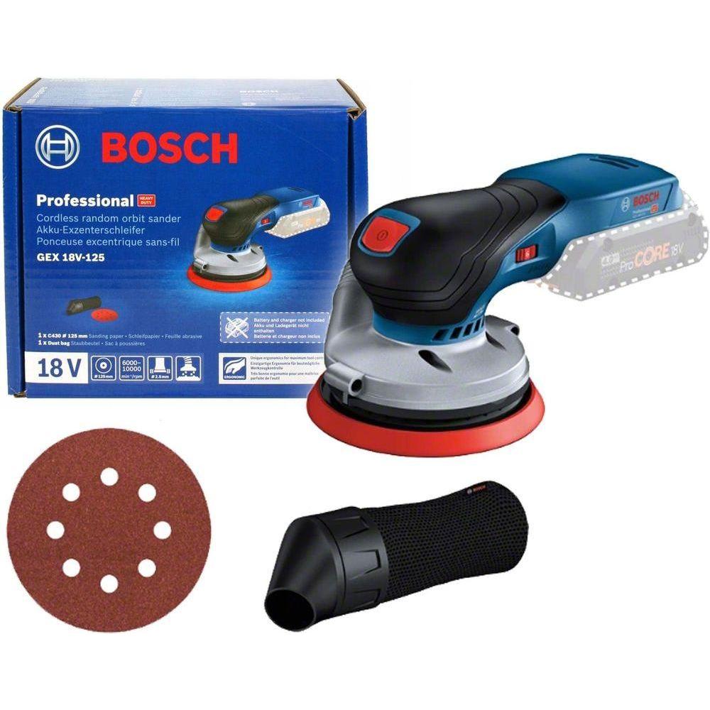 Bosch GEX 18V-125 Cordless Random Orbit Sander 18V (Bare) - KHM Megatools Corp. Main image