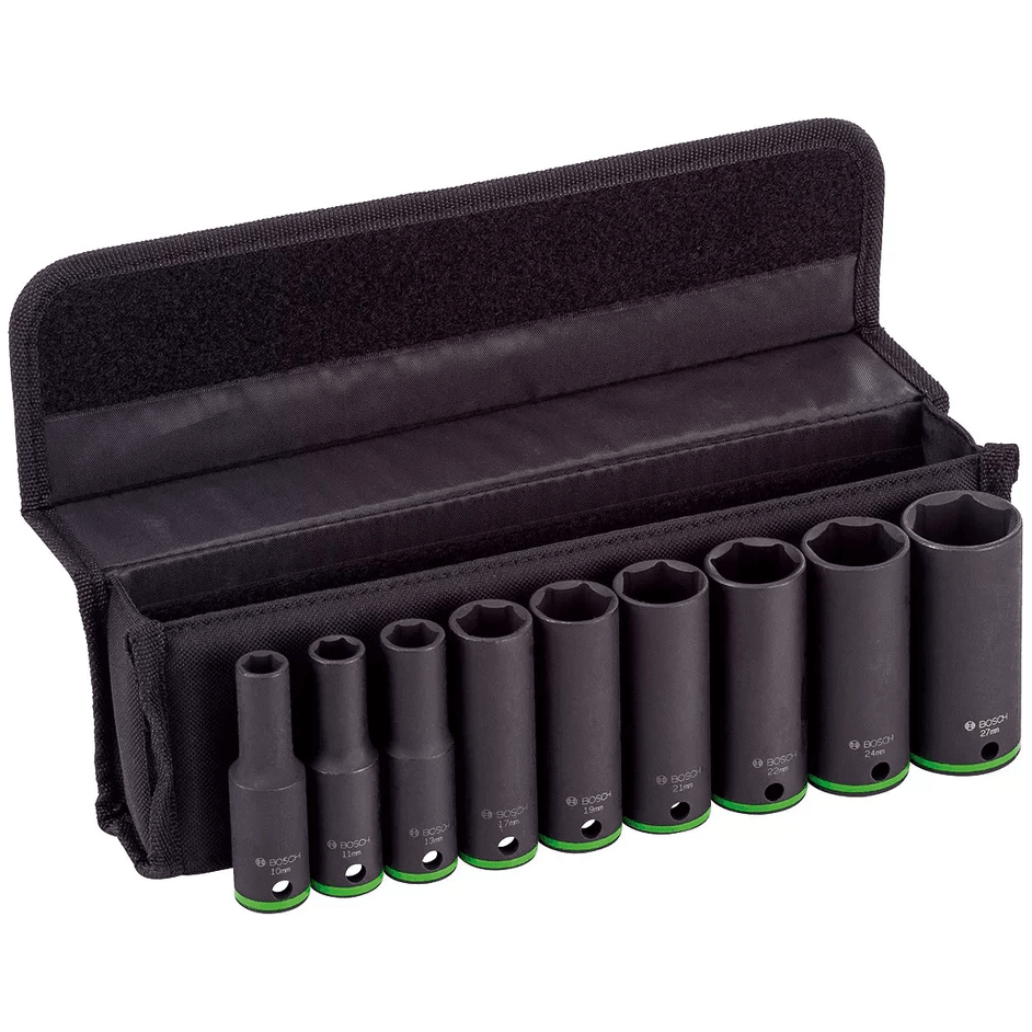 Bosch 9pcs Impact Socket Wrench Set 1/2" Dr. (10-27mm) | Bosch by KHM Megatools Corp. Main image