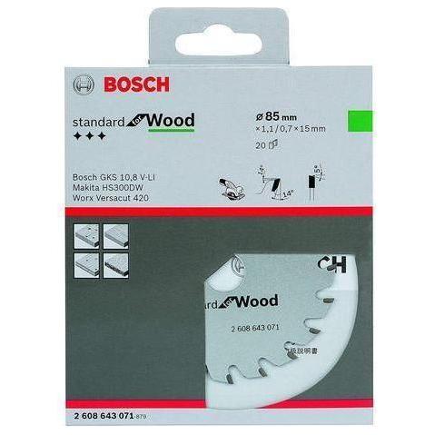 Bosch Circular Saw Blade 85mm for GKS 12 V-Li - Goldpeak Tools PH Bosch Main image