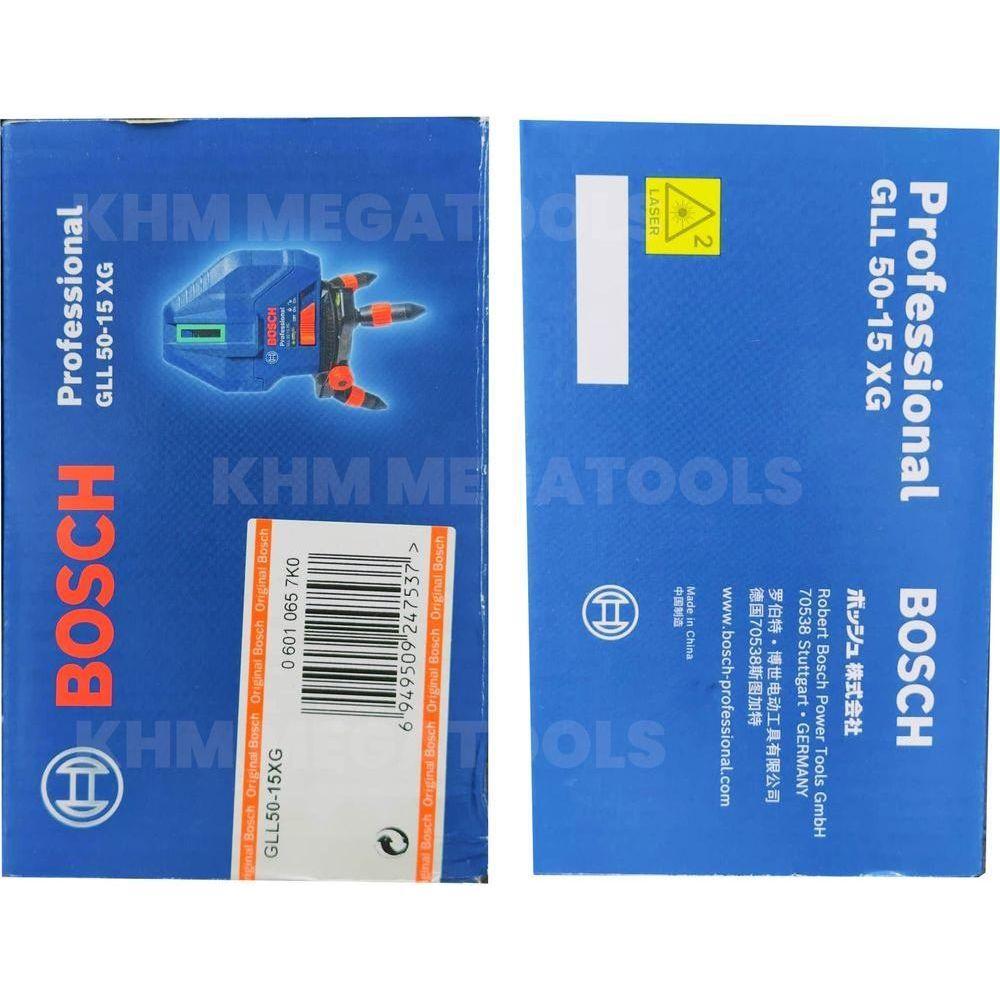 Bosch GLL 50-15 XG Line Laser Level [5x Lines] with Plumb Points (15 meters) | Bosch by KHM Megatools Corp.