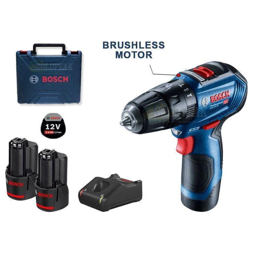 Bosch GSB 12V-30 Cordless Brushless Impact Drill - Driver - Goldpeak Tools PH Bosch Main image